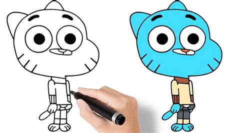 how to draw gumball characters|How to draw Gumball family